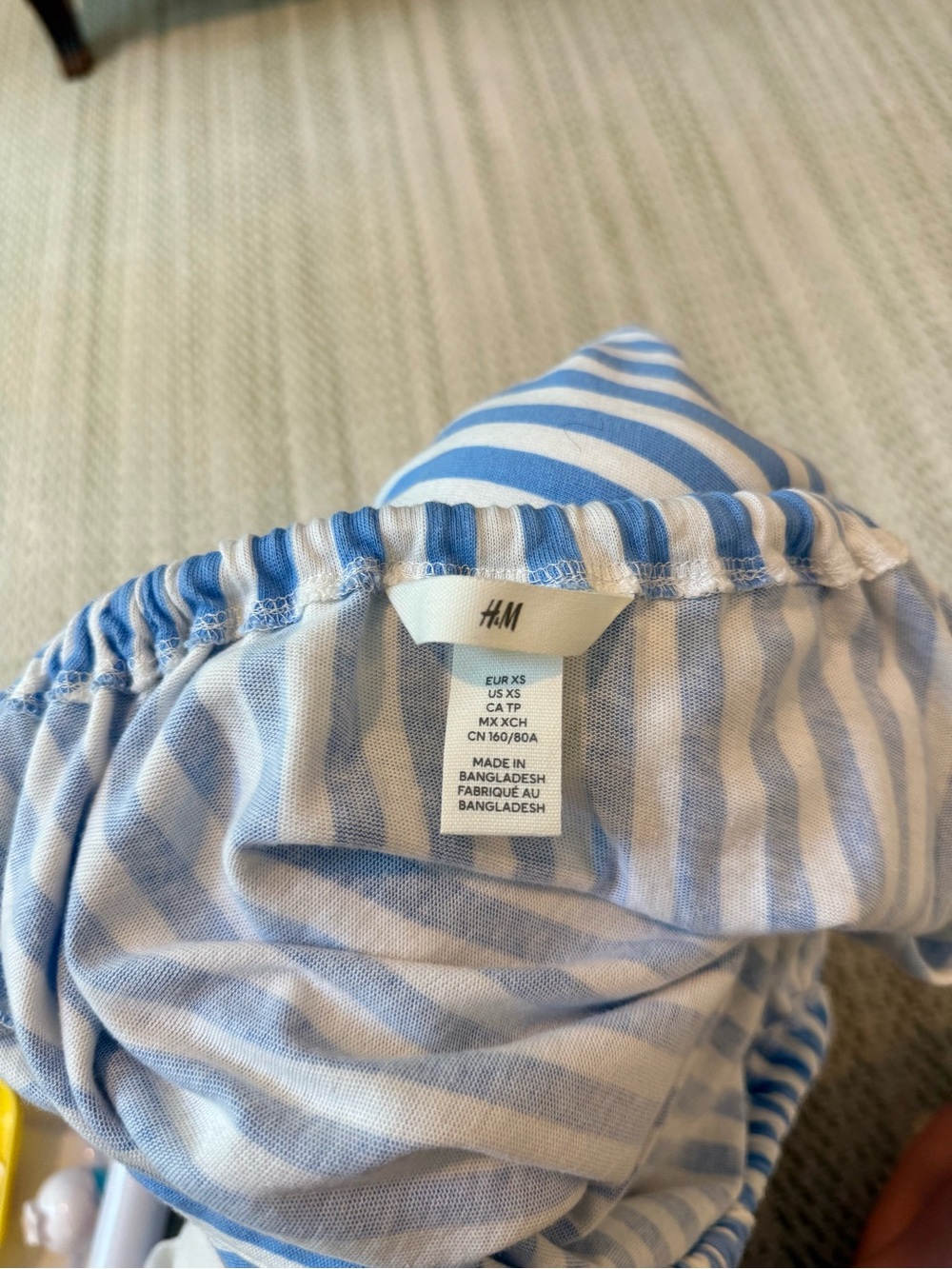 H&M Blue & White Striped Dress - Picture 3 of 3